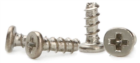 632 碳鋼單模鍍鎳自攻平頭十字槽