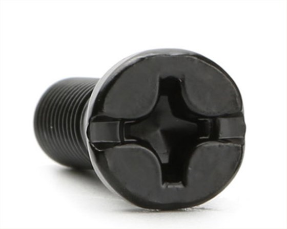 黑色平頭十一字槽螺絲 黑色平頭十一字槽螺絲