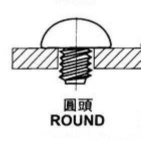 螺絲圓頭頭型 螺絲圓頭頭型