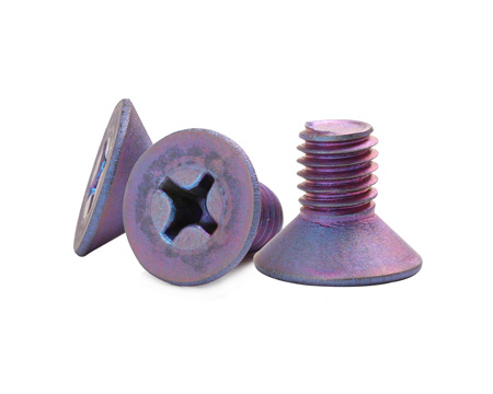 十字沉頭彩色鈦螺絲 十字沉頭彩色鈦螺絲